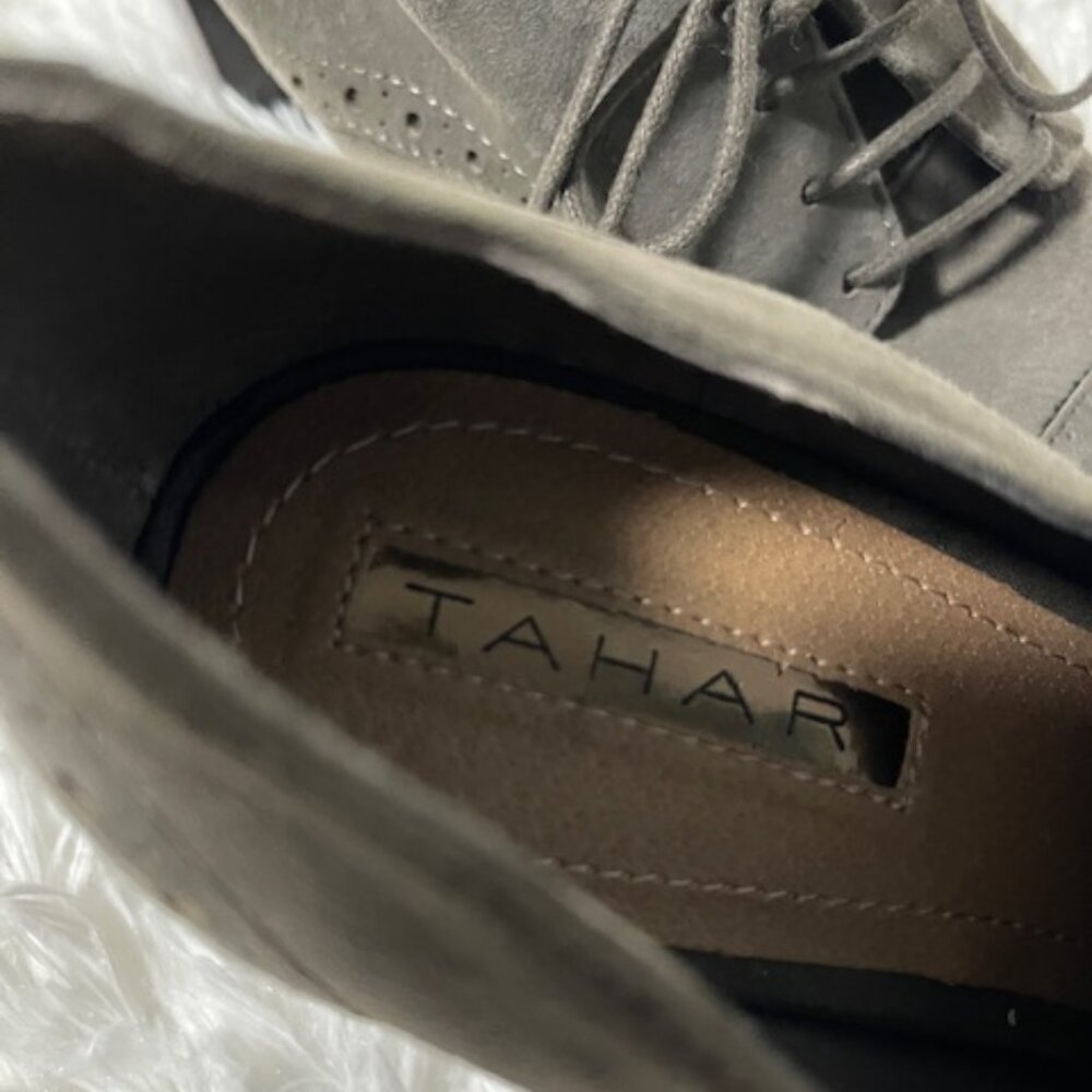 Tahari Lace up Suede Booties Size 7 - Picture 7 of 10